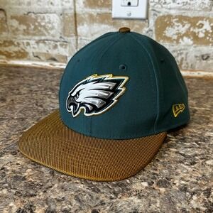 New Era Philadelphia Eagles Hat Kids Youth Green Gold Good Snapback 9FIFTY NFL